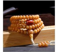 Buddhist Prayer Beads Bracelet,bead bracelet,Prayer Beads,Natural Yellow Weathered Bodhi Root Beads Bracelets 108 Multi-Layer Buddha Beaded Bracelets Rosary Necklaces for Men Women ( Color : Unique Co