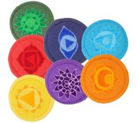 Buddhist Sound Bowl Bottom Pad Protective Tibetan Embroidered 7pcs