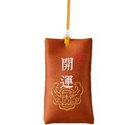 Buddhist Spiritual Salt Pouch Necklace, Spiritual Salt with Sachet, for Money, Happiness, Chinese Amulet Sea Salts Blessed (Just a lucky bag, no salt)