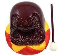 Buddhist Wooden Fish Kit Natural Woodblock Percussion Instruments with Stick Meditation and Chanting Tools for Temples and Religious Practices