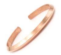Buddhist Zen Pure Copper Bracelet, 99.9% Solid Himalayan Copper Cuff with Smooth Pyramid Ridge, Minimalist Meditation Bangle for Arthritis, Adjustable Unisex Spiritual Gift, Uncoated Raw Metal