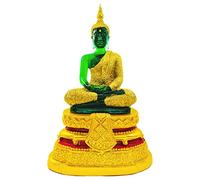 BUDDHO Emerald Buddha Statue Rainy 11" H. Meditation Thai Buddha Statue Room Decor Home Decor Buddha Statue for Home Small Gift Office Gift Sculpture Figurines…