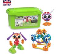 Budding Builders 100-Piece Educational Toy Set for Creative Kids Ages 3+