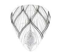 budding lotus flower 12 Pack Guitar Picks Plectrums,4 pieces in each of 3 sizes, Suitable for a wide range of stringed instruments