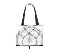 Budding Lotus Flower Dog Purse Carrier,Pet Tote Bag, Bag for Small Dogs Cats Puppy