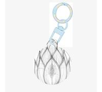 Budding Lotus Flower Dog Tags for Pets,Round Acrylic Pet ID Tags,Perfect for Small to Large Dogs and Cats,Cute & Functional