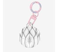 Budding Lotus Flower Dog Tags for Pets,Round Acrylic Pet ID Tags,Perfect for Small to Large Dogs and Cats,Cute & Functional