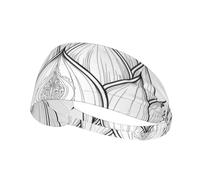 Budding Lotus Flower Sports Head Tie for Men and Women-Headband Karate Tie Back Sweat Wicking Workout Head Band,Perfect for Running