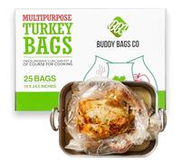 Buddy Bags Co Multipurpose Turkey Oven Bags - 19" x 24.5" - 25 Pack