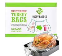 Buddy Bags Co Multipurpose Turkey Oven Bags - Made in USA - 19" x 24.5" - 10 Pack