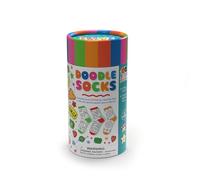 Buddy & Barney Doodle Socks - Colour Design Your Own Craft Set 3 Pairs of Socks and 5 Fabric Pens