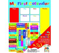 Buddy & Barney | MY FIRST CALENDAR | Magnetic Wall Weather Chart, for kids children educational (32 x 40cm)