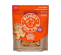 Buddy Biscuit Softies 5 oz. Pouch, Grain-Free Soft & Chewy, Natural Peanut Butter Flavor Dog Treats, Oven Baked in the USA
