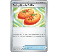 Buddy-Buddy Poffin 144/162 Uncommon Pokemon Card | Temporal Forces Set | Scarlet & Violet Series | Titan Authenticated