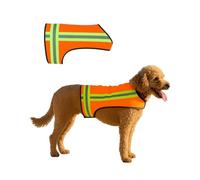 BUDDY GLOW Reflective Dog Vest - Fluorescent Orange | High Visibility Safety Jacket, Water Resistant & Adjustable for Day & Night Walks, Hiking, Hunting & Outdoor Use