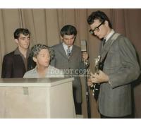 Buddy Holly and Jerry Lee Lewis Photograph 11 X 14 - Stunning 1958 Portrait - Featuring Don Everly and Jimmy Velvet - American Music Pioneers - Rare Photo - Poster Art Print
