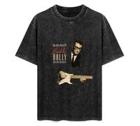 Buddy Holly Mens T-Shirt Black Unisex Top Tee XXL