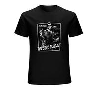 Buddy Holly Rave Auf Men T Shirt Cotton Unisex Black