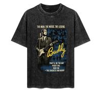 Buddy Holly Story Mens T-Shirt Black Unisex Top Tee XL