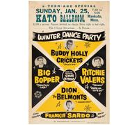 Buddy Holly & The Crickets 1959 Live Concert Tour Poster Similar To A1-36"x24" (Slightly Larger Than A1 - Bring Your Walls To Life !!) HA0207