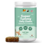 Buddy & Lola Probiotics For Dogs - Daily Dog Probiotic Chews For Digestive Health - Beneficial Prebiotics, Probiotics & Fibre For Better Gut, Firm Stools, Less itching - Plant Based Chews For Dogs