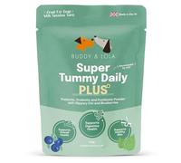 Buddy & Lola Super Tummy Daily Plus | Dog Probiotic Powder with Pre & Postbiotics, Digestive Enzymes & Slippery Elm | Gut Health Supplement for Dogs | Allergy & Itchy Skin Support