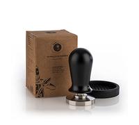 Buddy´s Bar Barista Edition premium tamper coffee compressor diameter 51 mm base height 10 cm stainless steel espresso stamp for 51 mm filter holder coffee tamper with silicone mat black handle