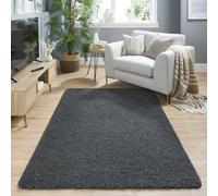 Buddy Mat Plain Charcoal Shaggy Rug - 200x140cm