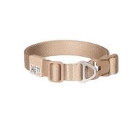 BuddyArmor All-Weather Dog Collar, Reflective Dog Collar, Adjustable Nylon Dog Collar with QR Code, Anti-Loss for Small, Medium, Large Dogs (Super Reflective, Earth Tone, S)