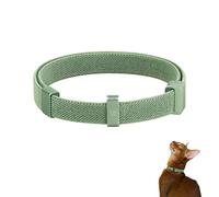 BuddyArmor Safety Cat Collar Pro - U.S. IDA Gold Awarding Design, Elastic Quick Release Cat Collar w/Lockable Slider Non Breakaway-Lightweight for Kitten Small Large Cats (Olive, S 5.9-11.8")