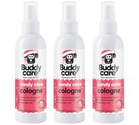 Buddycare Dog Cologne - Candy Cane - Refreshing and Minty Scented Dog Cologne - Refreshes Between Dog Washes (200ml x3)