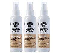Buddycare Dog Deodorising Spray - Deodorising Spray for Dogs - With Aloe Vera and Pro Vitamin B5 (Coconut, 200ml x3)