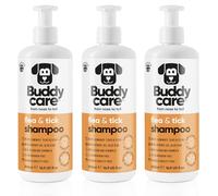 Buddycare Flea & Tick Dog Shampoo Eliminates Fleas, Ticks & Mites | Deep Cleansing Shampoo for Dogs, Tea Tree & Eucalyptus Flea Shampoo for Dogs (500ml x3)