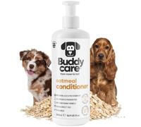 Buddycare Oatmeal Dog Conditioner (500ml) Made with Aloe Vera, Argan Oil & Pro Vitamin B5 to Detangle Matted Coats & Relieve Sensitive & Itchy Skin, Suitable for Puppies from 8 Weeks, Vegan Formula