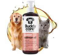 Buddycare Premium Salmon Oil for Dogs UK (500ml) | Essential Omega 3, 6 & 9 Cat & Dog Supplements | Natural Omega 3 For Cats | Salmon Oil For Cats for Immune Support