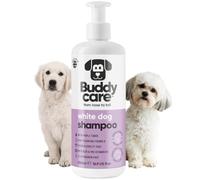 Buddycare Premium Whitening Dog Shampoo (500ml) Gentle Puppy Shampoo for Sensitive Skin & Itchy Skin | Brightens Coat of White Dogs | Deep Cleansing Formula with Natural Ingredients