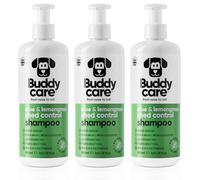 Buddycare Shed Control Dog Shampoo Aloe & Lemongrass Scented | With Aloe Vera and Pro Vitamin B5 (500ml x3)