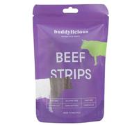 Buddylicious Beef Strips Dog Treats, Natural Training Treats | 100% Natural, GMO Free, Gluten Free, High Protein, Everyday Rewards, Suitable for Training