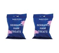 Buddylicious Natural Healthy Ham Dog Treats | Serrano Dog Treats, Gluten Free, GMO Free, Hypoallergenic, High Meat Content, Omega 6 & 9 | Healthy Treats For Dogs Perfect For Training. (Pack of 2)