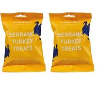 Buddylicious Natural Healthy Turkey Dog Treats | Serrano Dog Treats, Gluten Free, GMO Free, Hypoallergenic, High Meat Content, Omega 6 & 9 | Healthy Treats For Dogs Perfect For Training. (Pack of 2)