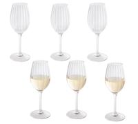 Buddy's Bar - White Wine Glass/Plastic Cups Made of Tritan Plastic, Set of 6, Transparent, Diameter 8 cm, Height 21.5 cm, 320 ml