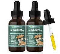 BUDDY'S BEST Twin Pack Natural Joint Support for Dogs - With Flaxseed, Hemp, Ginger & Turmeric Oils - Helps Maintain Mobility & Flexibility - Supports Overall Well-being - 50ml