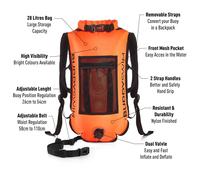 Buddyswim Buoy With Removable Backpack Straps 28l