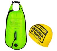 Buddyswim Caution Swimmer At Work Buoy 28l Yellow 28 Liters