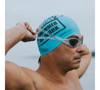Buddyswim Caution Swimmer At Work Silicone Swimming Cap