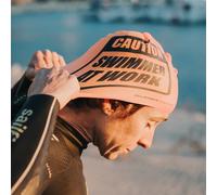 Buddyswim Caution Swimmer At Work Swimming Cap