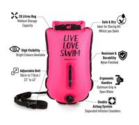 Buddyswim Live Love Swim Buoy 20l Pink 20 Liters