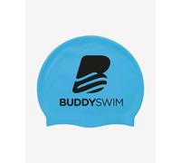 BuddySwim Logo silicone swim cap blue