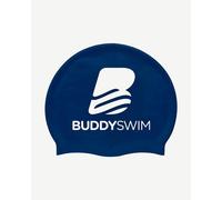 BuddySwim Logo silicone swim cap night blue
