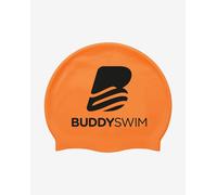 BuddySwim Logo silicone swim cap orange
